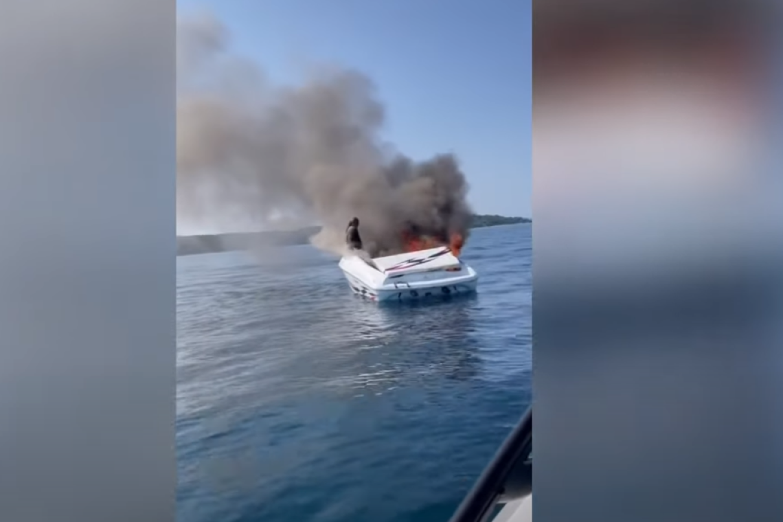 Μίσιγκαν | Πήδηξαν από το φλεγόμενο σκάφος λίγα δευτερόλεπτα πριν εκραγεί